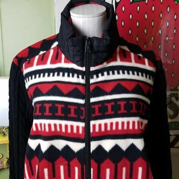 NWT Lauren Active Fleece Tribal Jacket 1X - Picture 2 of 12